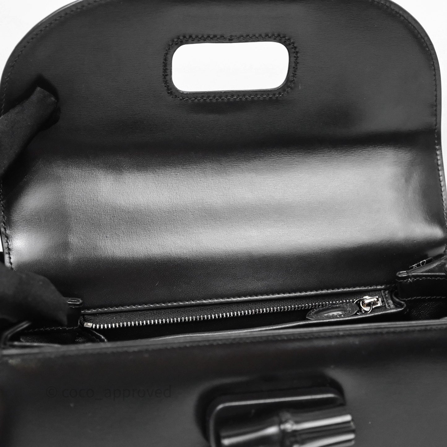 Gucci Bamboo 1947 Top Handle Medium Bag Black