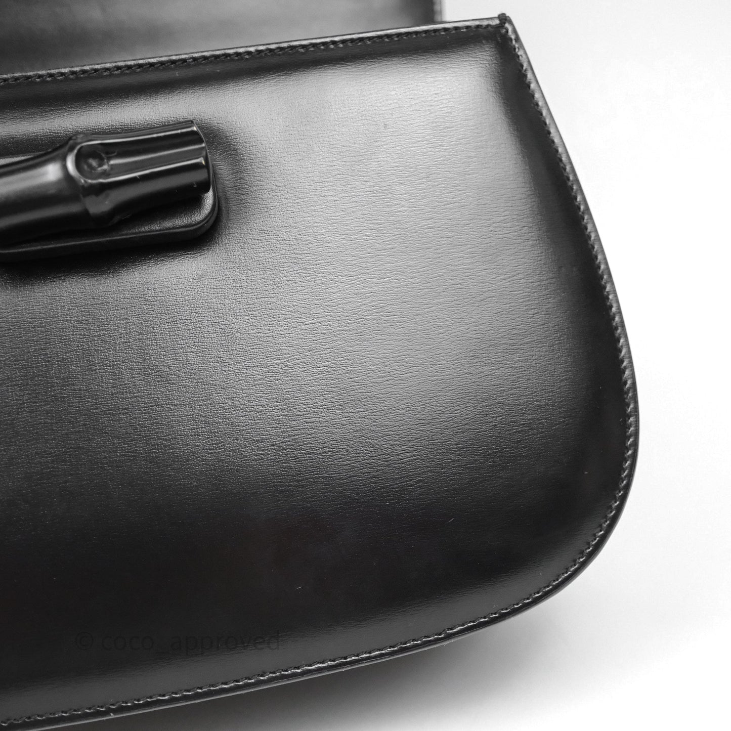 Gucci Bamboo 1947 Top Handle Medium Bag Black