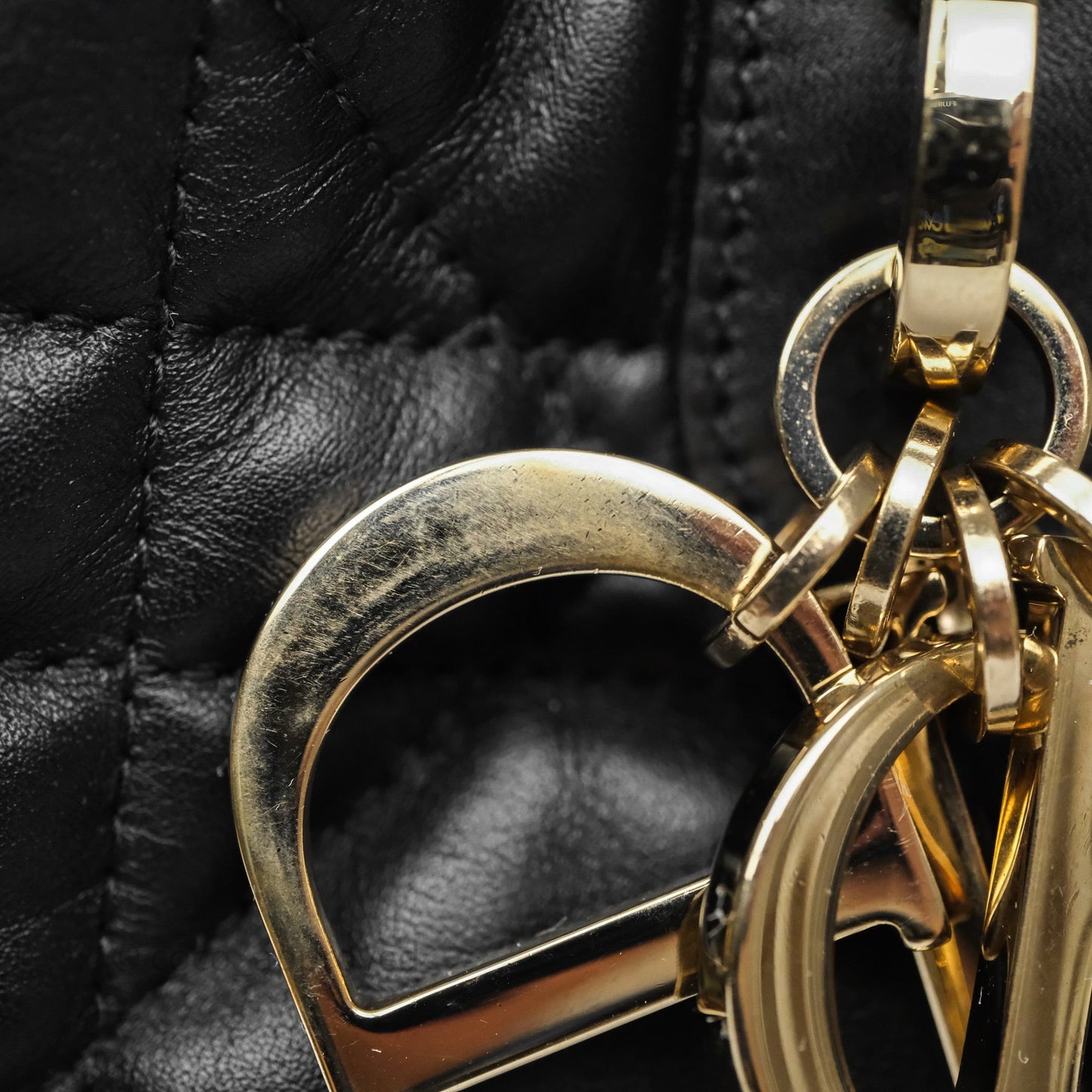 Christian Dior Medium Dior Toujours Bag Black Macrocannage Calfskin