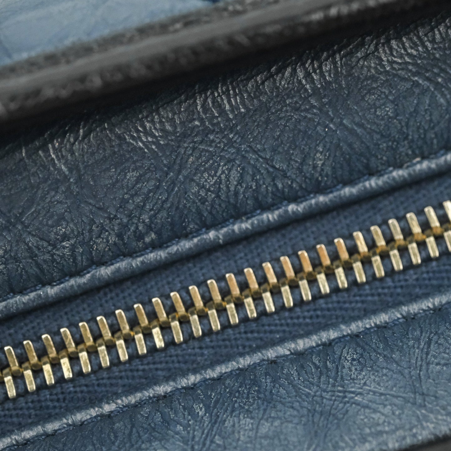 Chanel Medium Gabrielle Navy Black Aged Calfskin Mixed Hardware