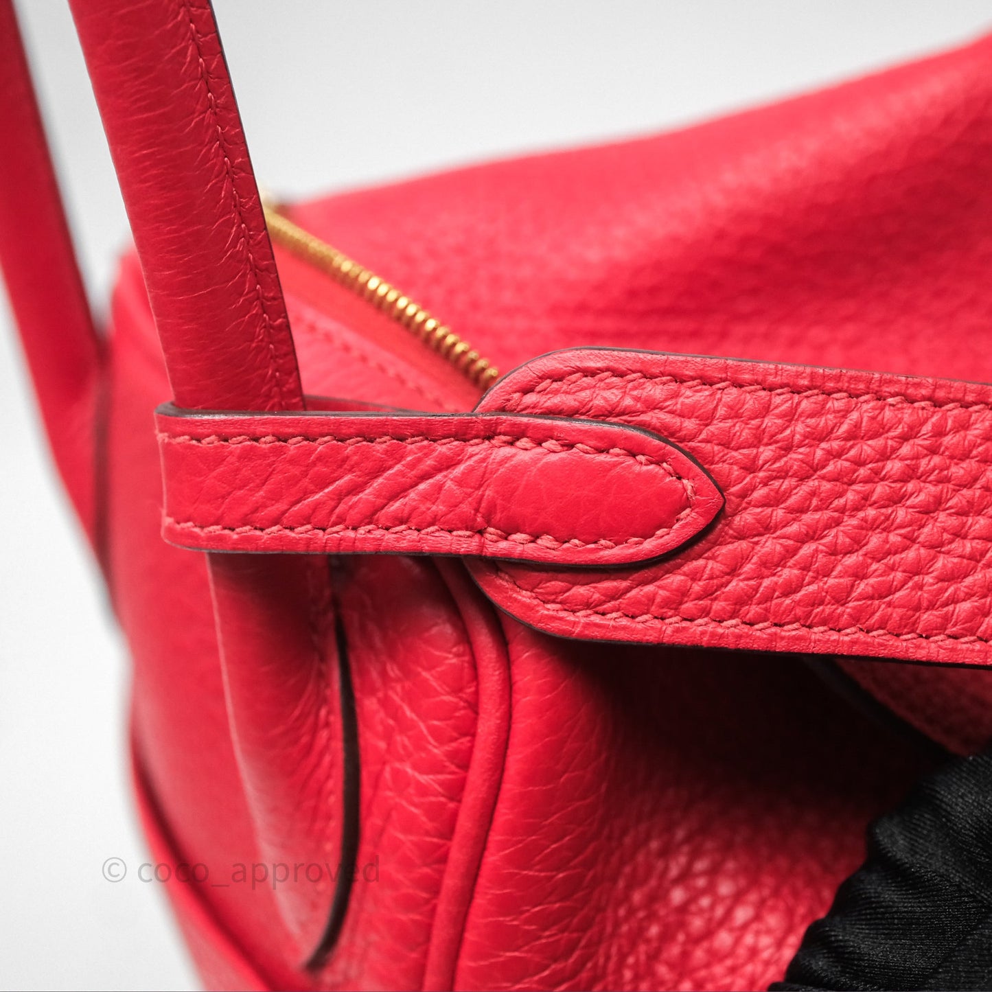 Hermes Lindy 26 Rouge Tomate S5 Taurillon Clemence Gold Hardware
