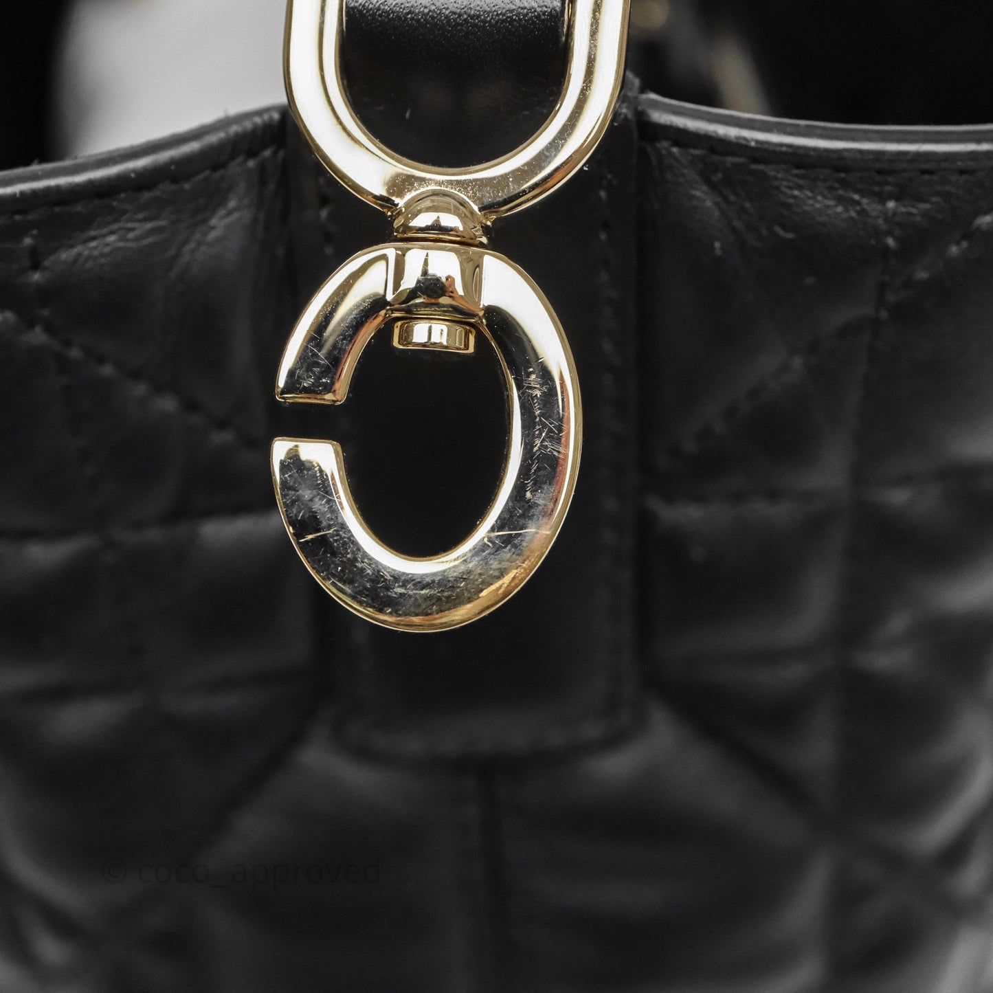 Christian Dior Medium Dior Toujours Bag Black Macrocannage Calfskin
