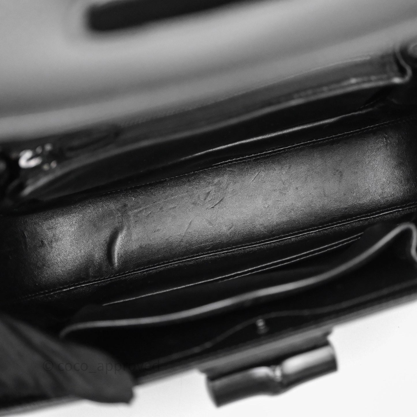 Gucci Bamboo 1947 Top Handle Medium Bag Black