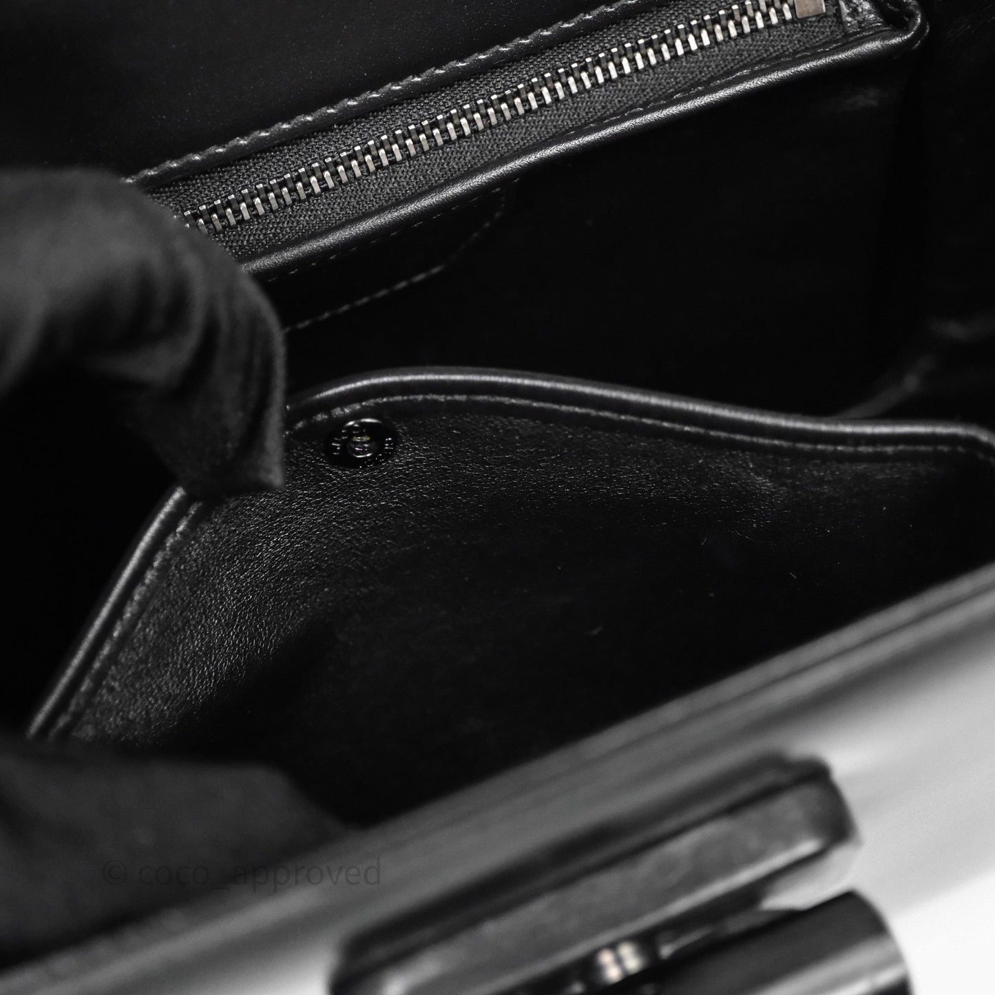 Gucci Bamboo 1947 Top Handle Medium Bag Black
