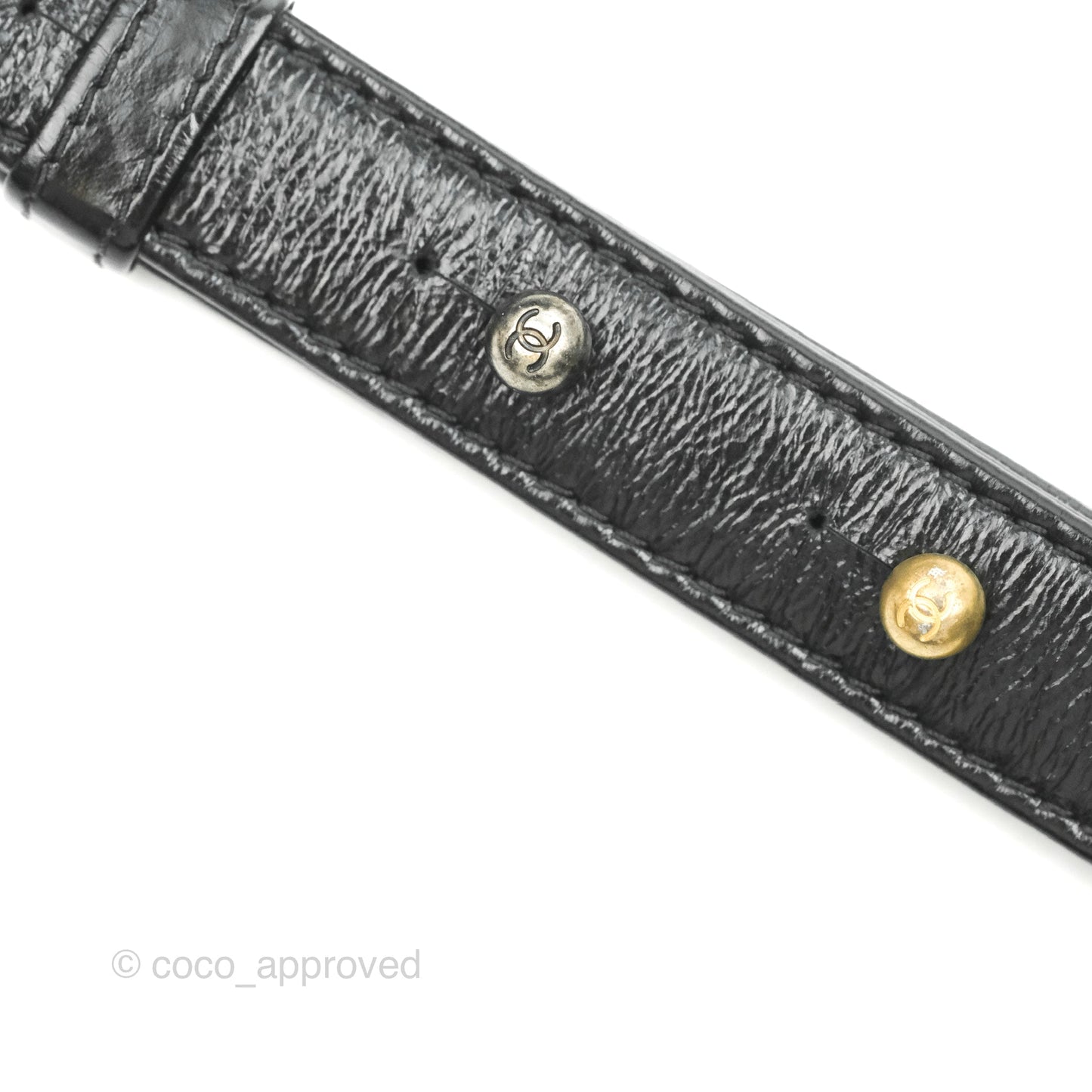 Chanel Medium Gabrielle Navy Black Aged Calfskin Mixed Hardware