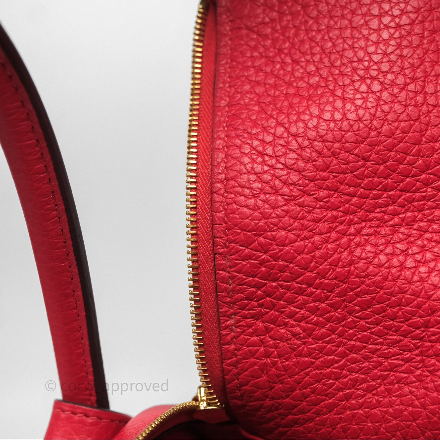 Hermes Lindy 26 Rouge Tomate S5 Taurillon Clemence Gold Hardware