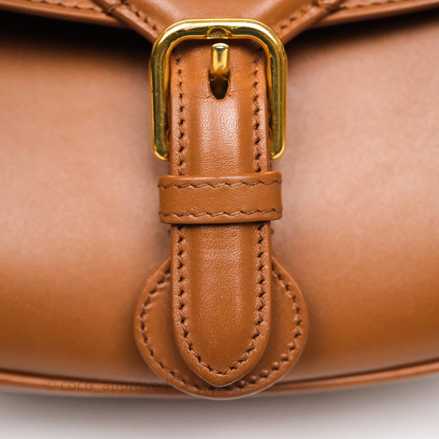 Christian Dior Medium Bobby Bag Brown Calfskin Gold Hardware