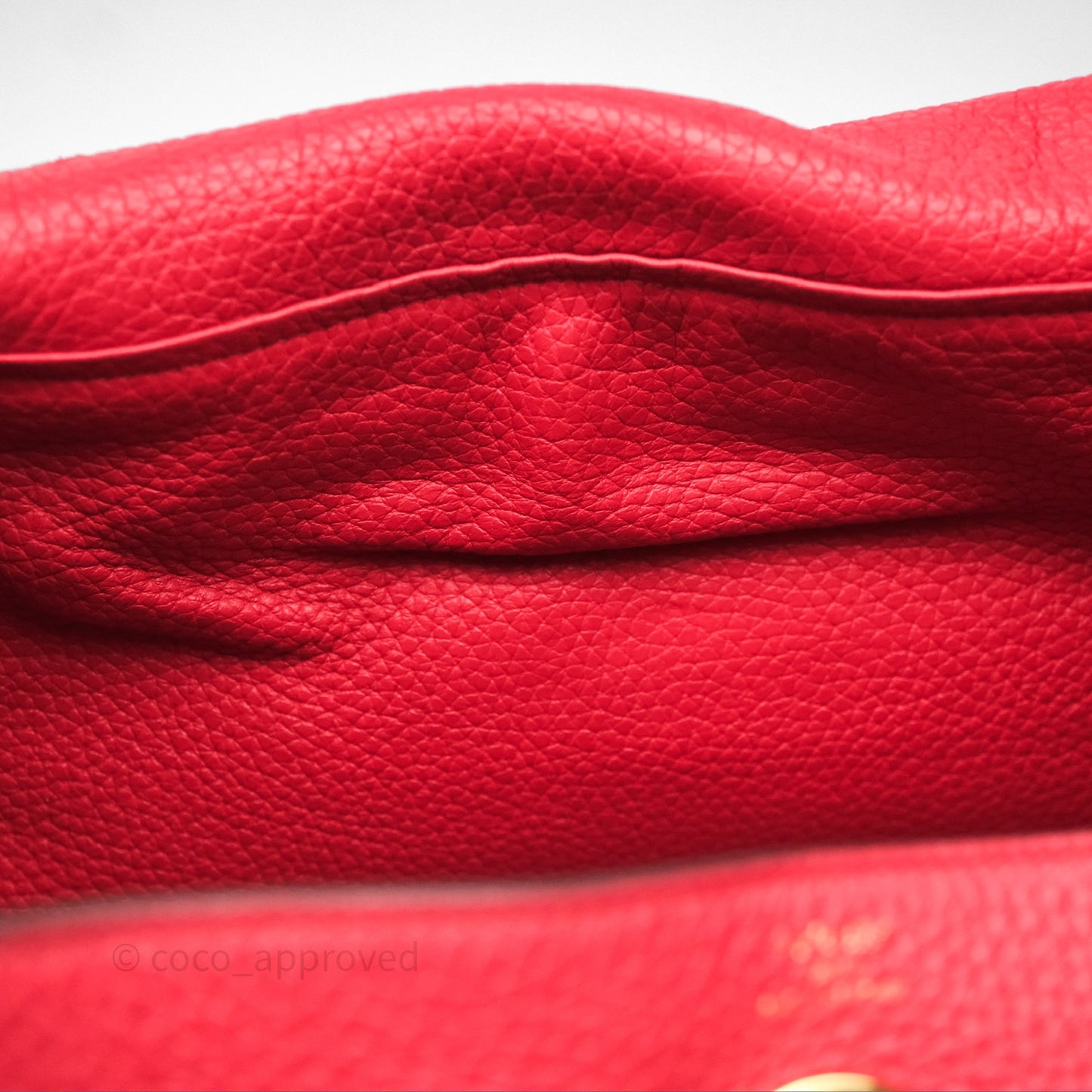 Hermes Lindy 26 Rouge Tomate S5 Taurillon Clemence Gold Hardware