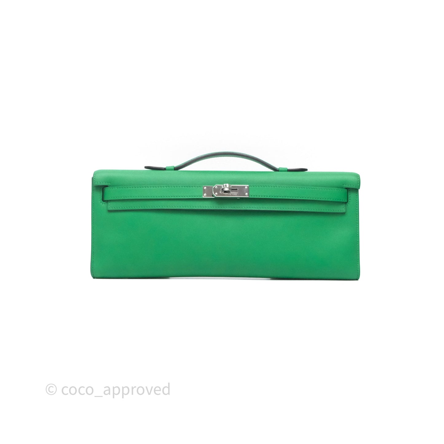 Hermes Kelly Cut Bamboo Swift Palladium Hardware