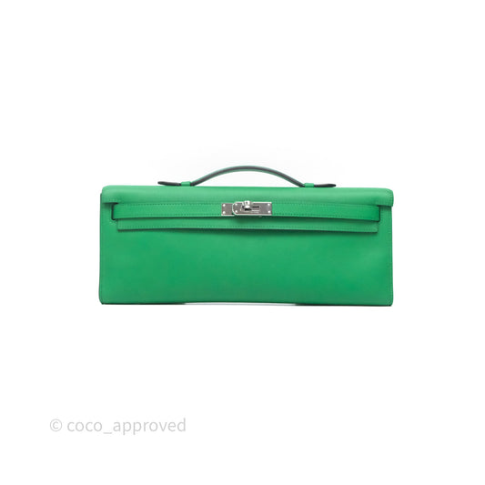Hermes Kelly Cut Bamboo Swift Palladium Hardware