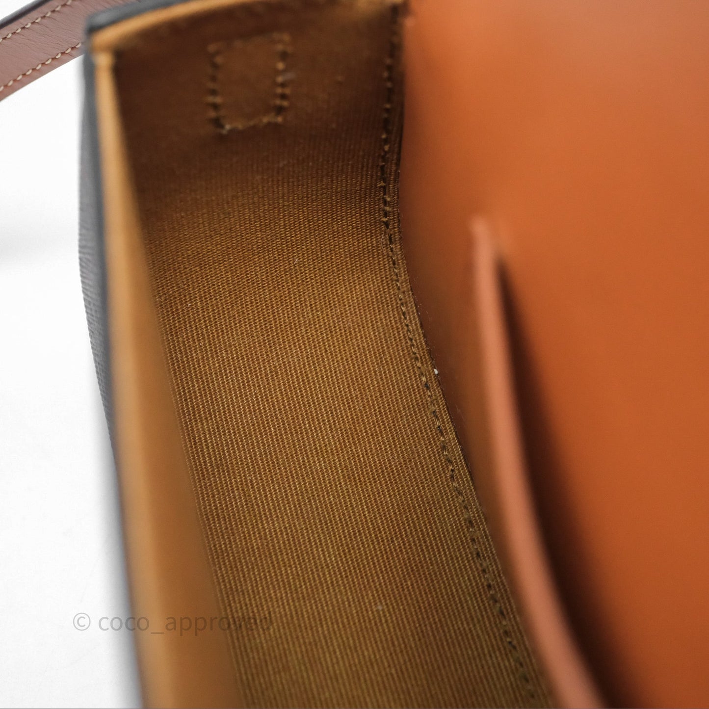 Celine Clutch on Strap Tabou Triomphe Canvas Tan Calfskin
