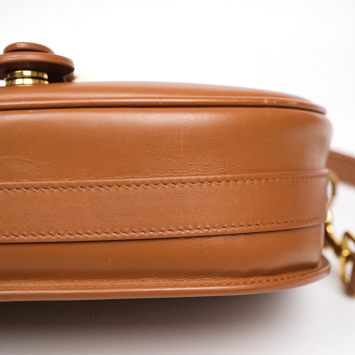 Christian Dior Medium Bobby Bag Brown Calfskin Gold Hardware