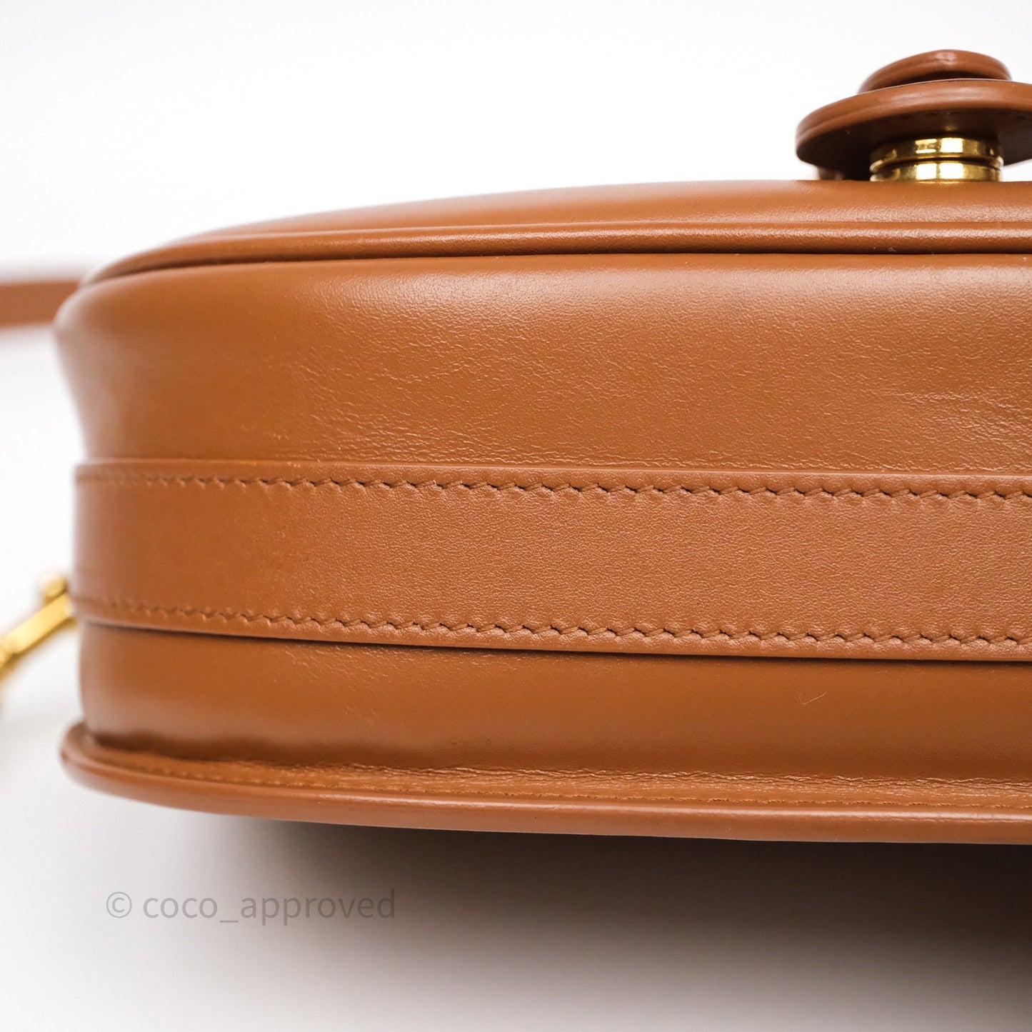 Christian Dior Medium Bobby Bag Brown Calfskin Gold Hardware
