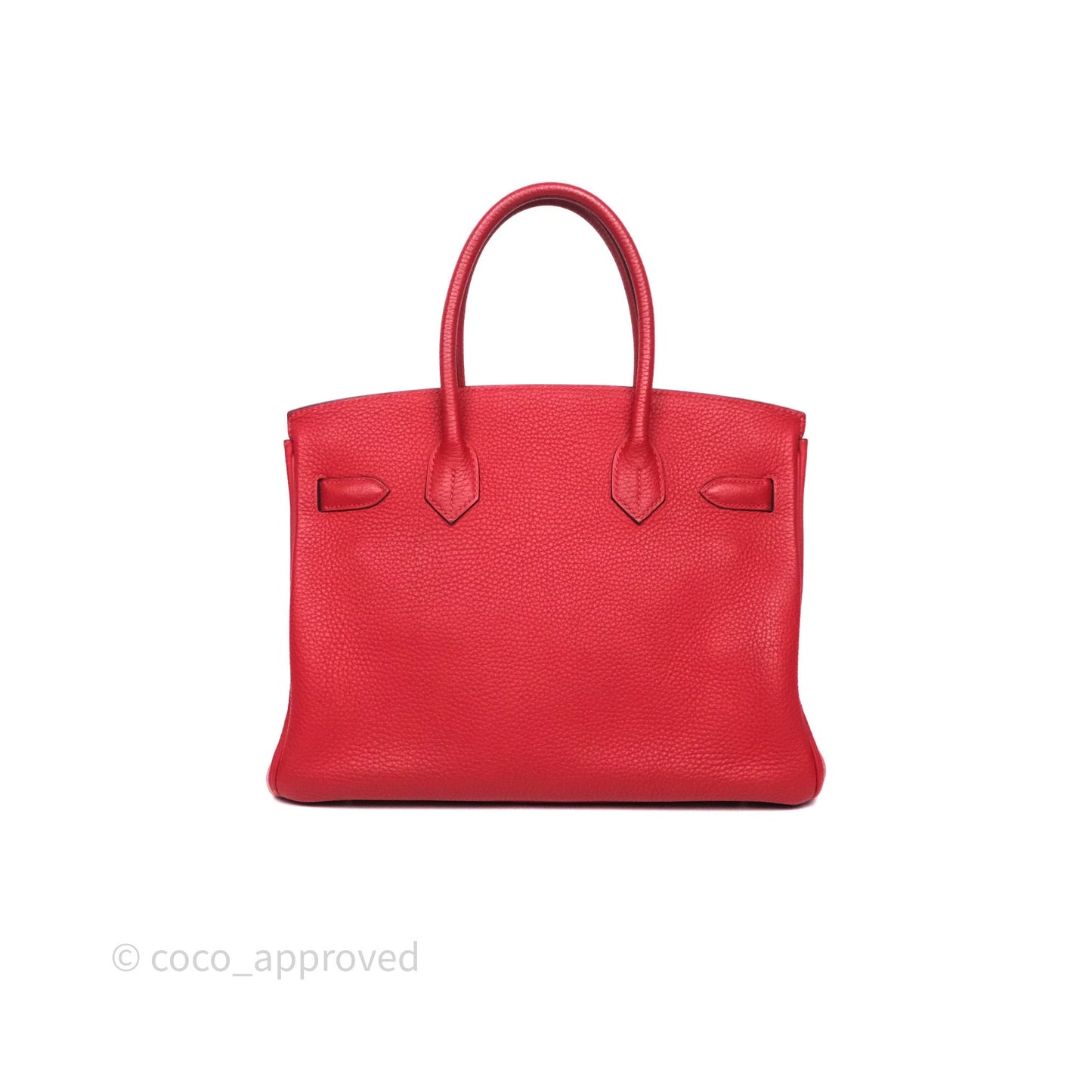Hermès Birkin 30 Rouge Clemence Palladium Hardware