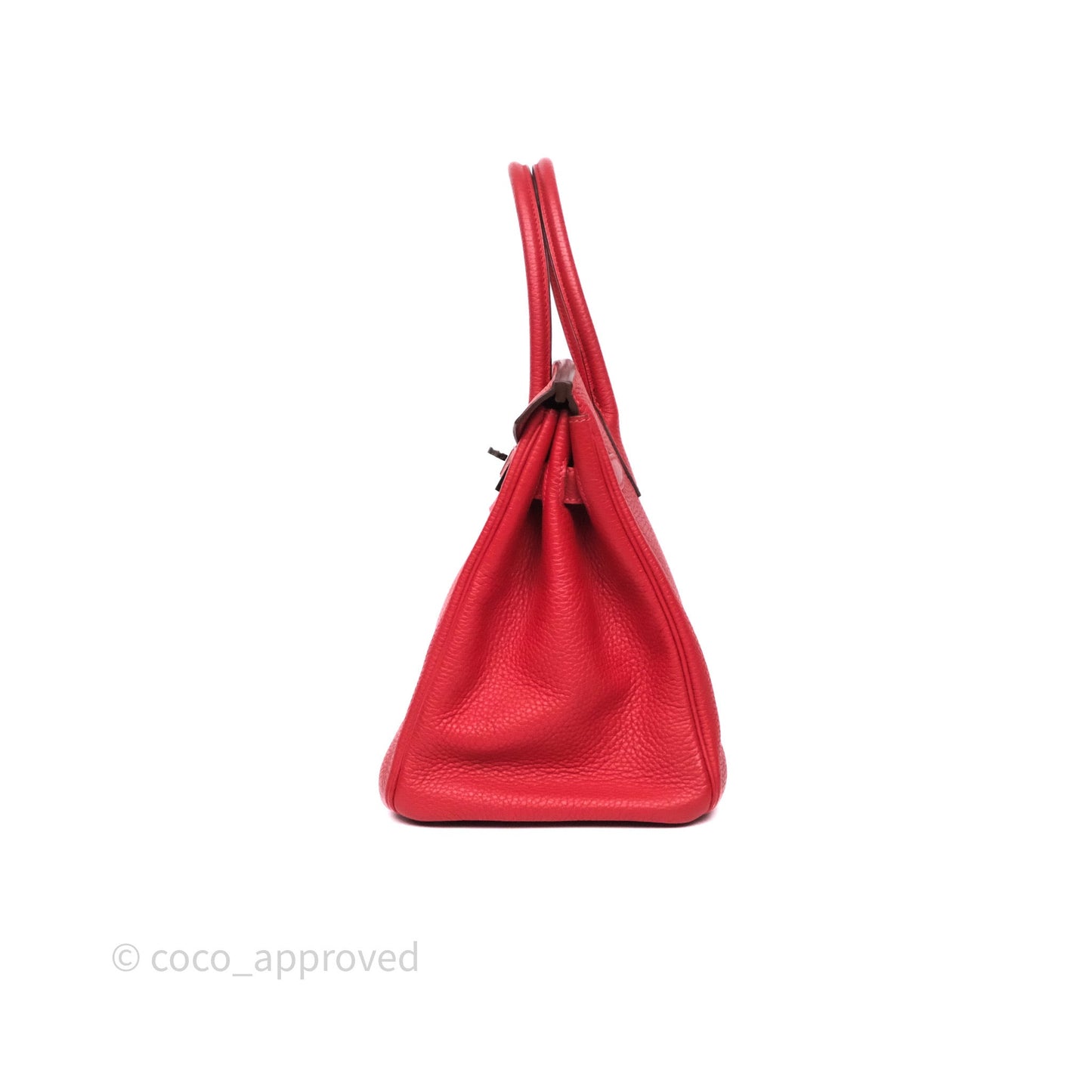 Hermès Birkin 30 Rouge Clemence Palladium Hardware