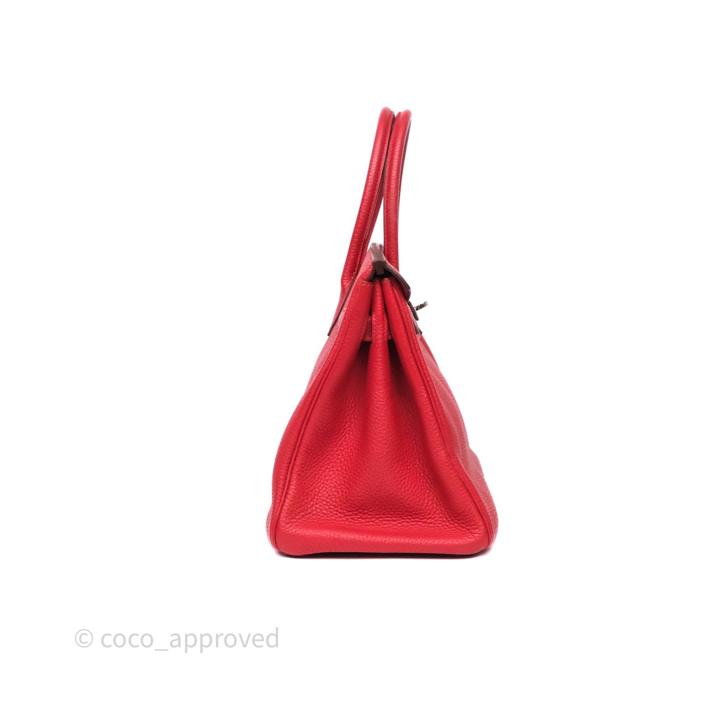 Hermès Birkin 30 Rouge Clemence Palladium Hardware
