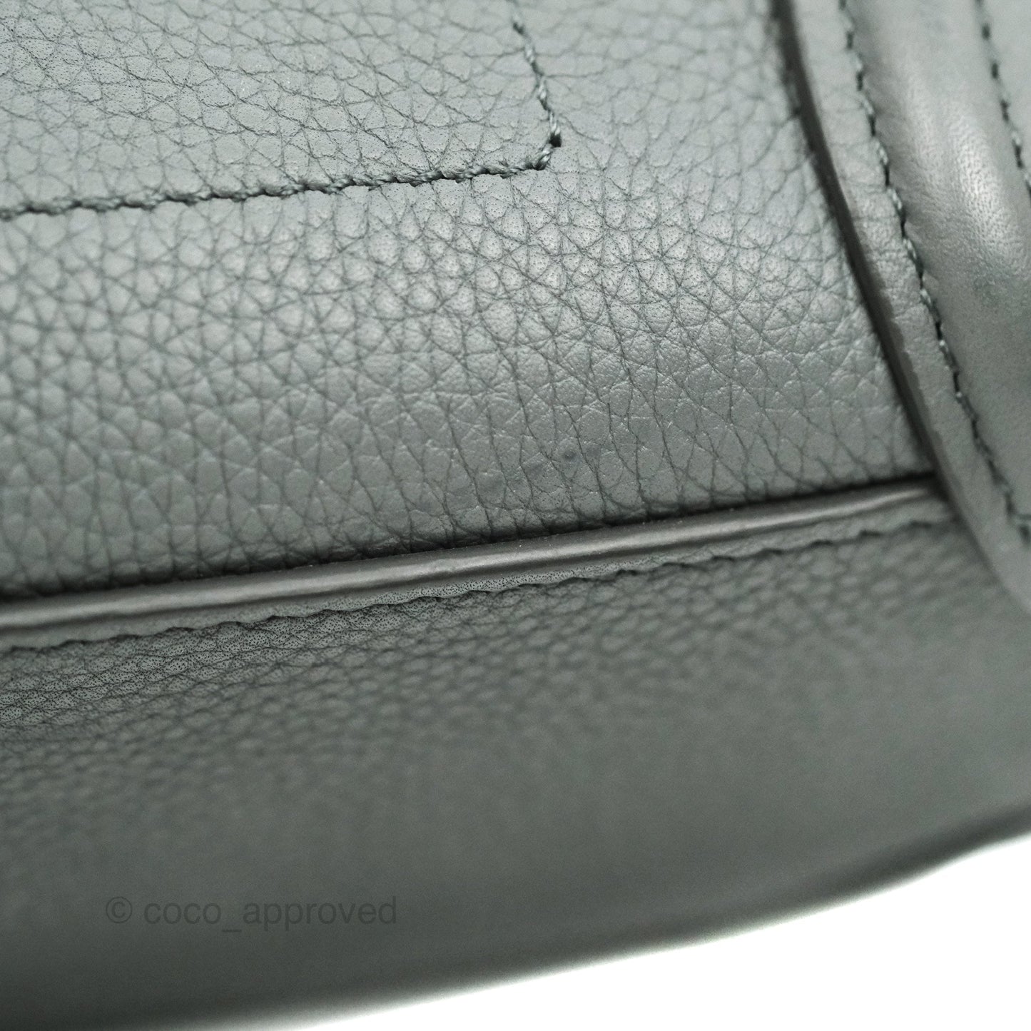 Celine Nano Luggage Grey Grained Calfskin Gold Hardware