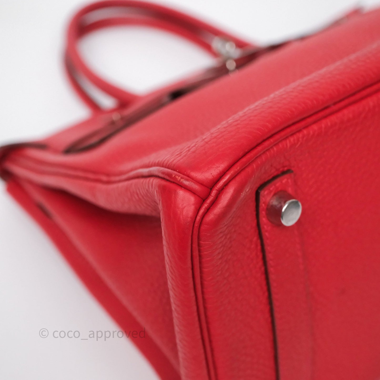 Hermès Birkin 30 Rouge Clemence Palladium Hardware
