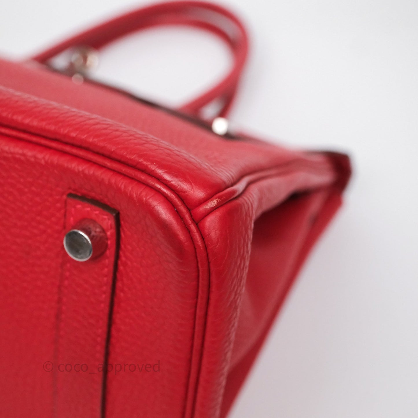Hermès Birkin 30 Rouge Clemence Palladium Hardware