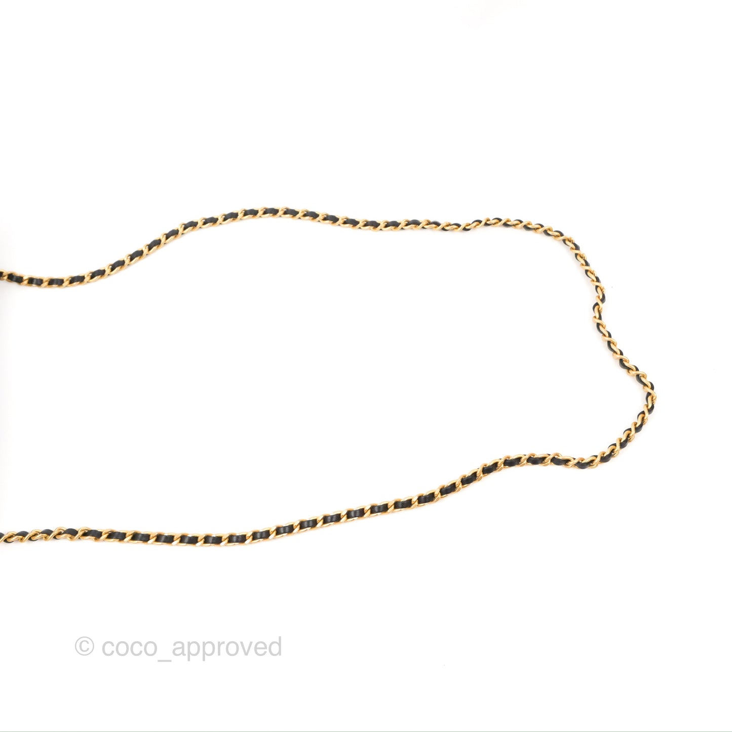 Chanel Quilted Chain Drawstring Black Calfskin Gold Hardware