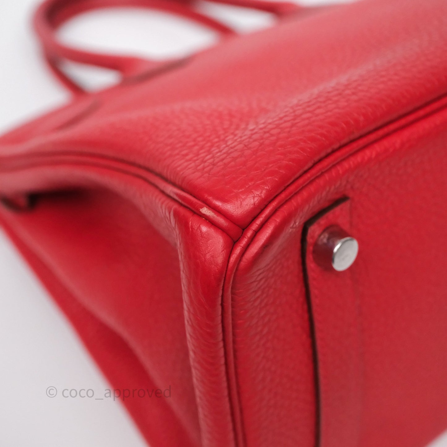 Hermès Birkin 30 Rouge Clemence Palladium Hardware