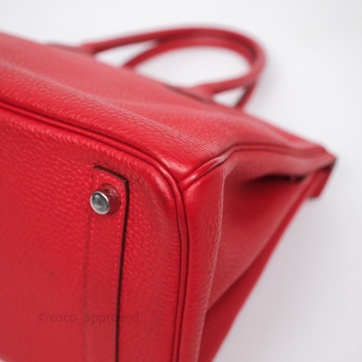 Hermès Birkin 30 Rouge Clemence Palladium Hardware
