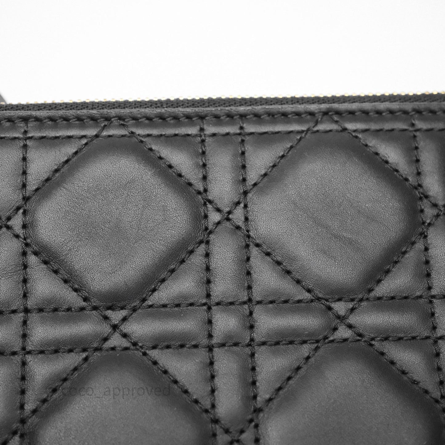 Christian Dior Medium Dior Toujours Bag Black Macrocannage Calfskin