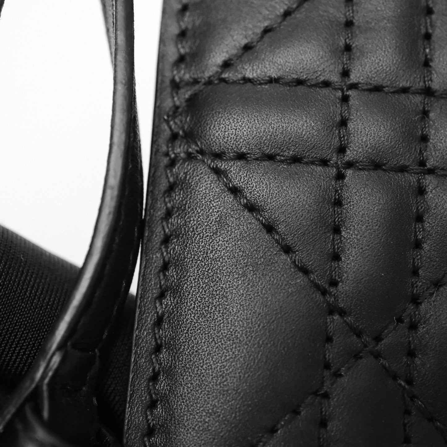 Christian Dior Medium Dior Toujours Bag Black Macrocannage Calfskin
