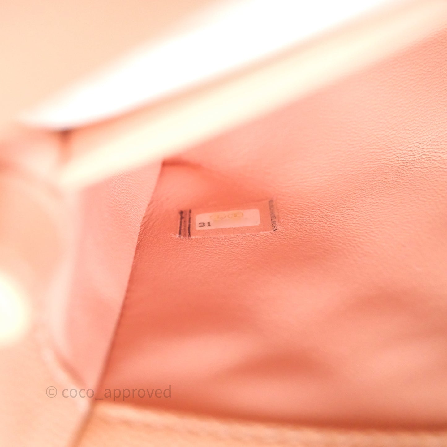 Chanel Small Coco Handle Quilted Pink Clair Caviar Gold Hardware