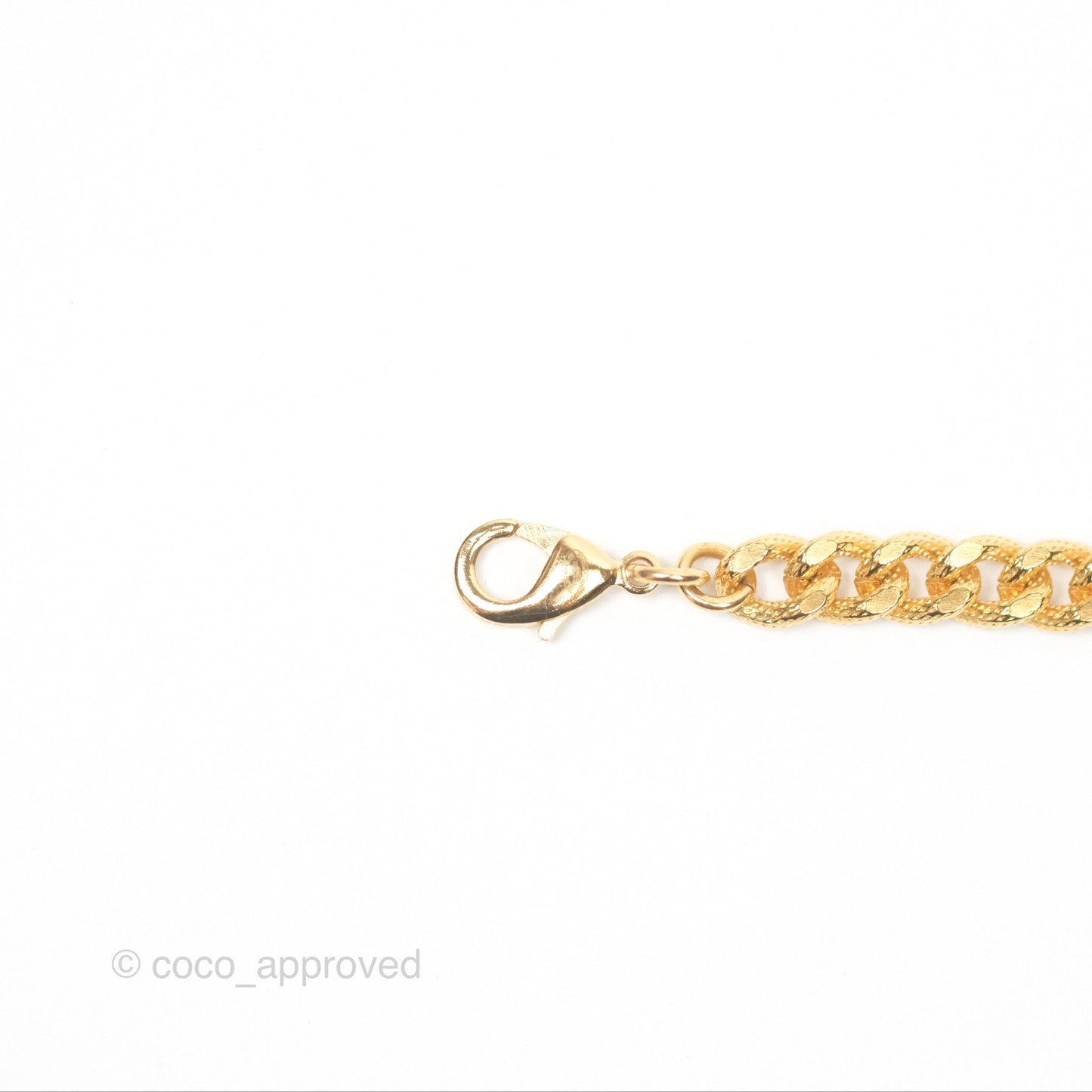 Chanel CC Crystals Necklace Choker Gold Tone 22A