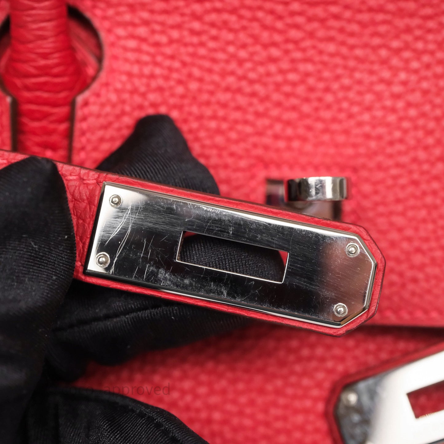 Hermès Birkin 30 Rouge Clemence Palladium Hardware