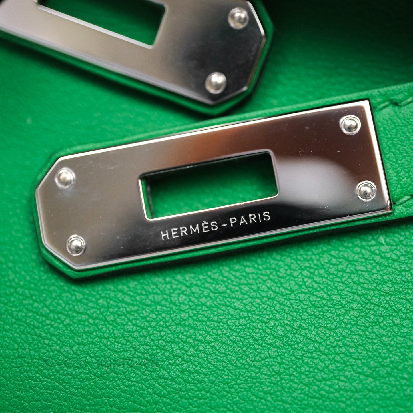 Hermes Kelly Cut Bamboo Swift Palladium Hardware