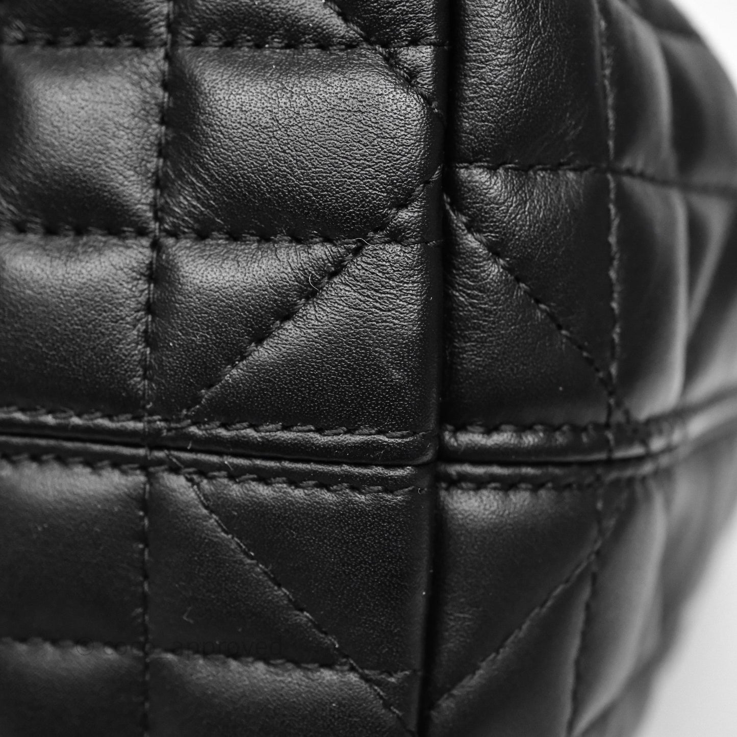 Christian Dior Medium Dior Toujours Bag Black Macrocannage Calfskin