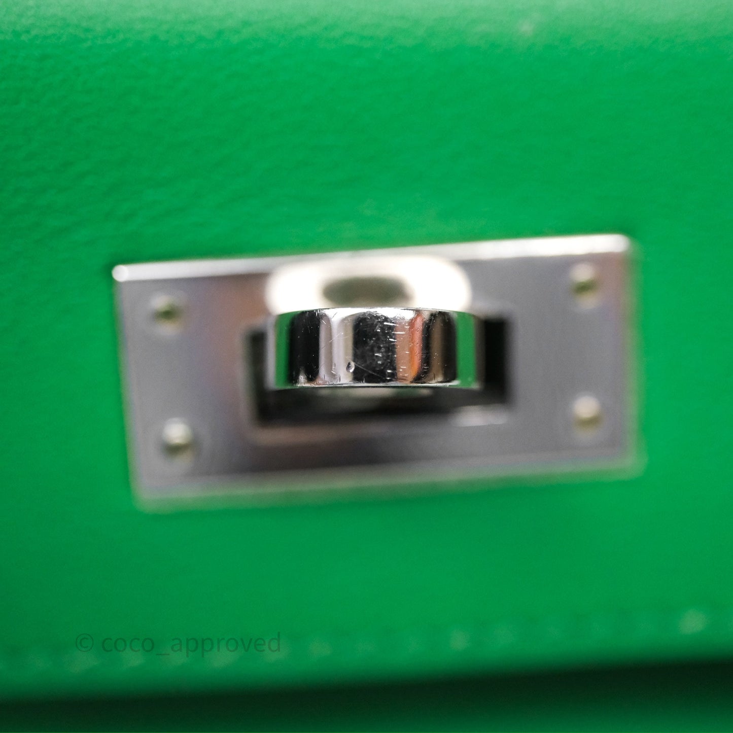 Hermes Kelly Cut Bamboo Swift Palladium Hardware