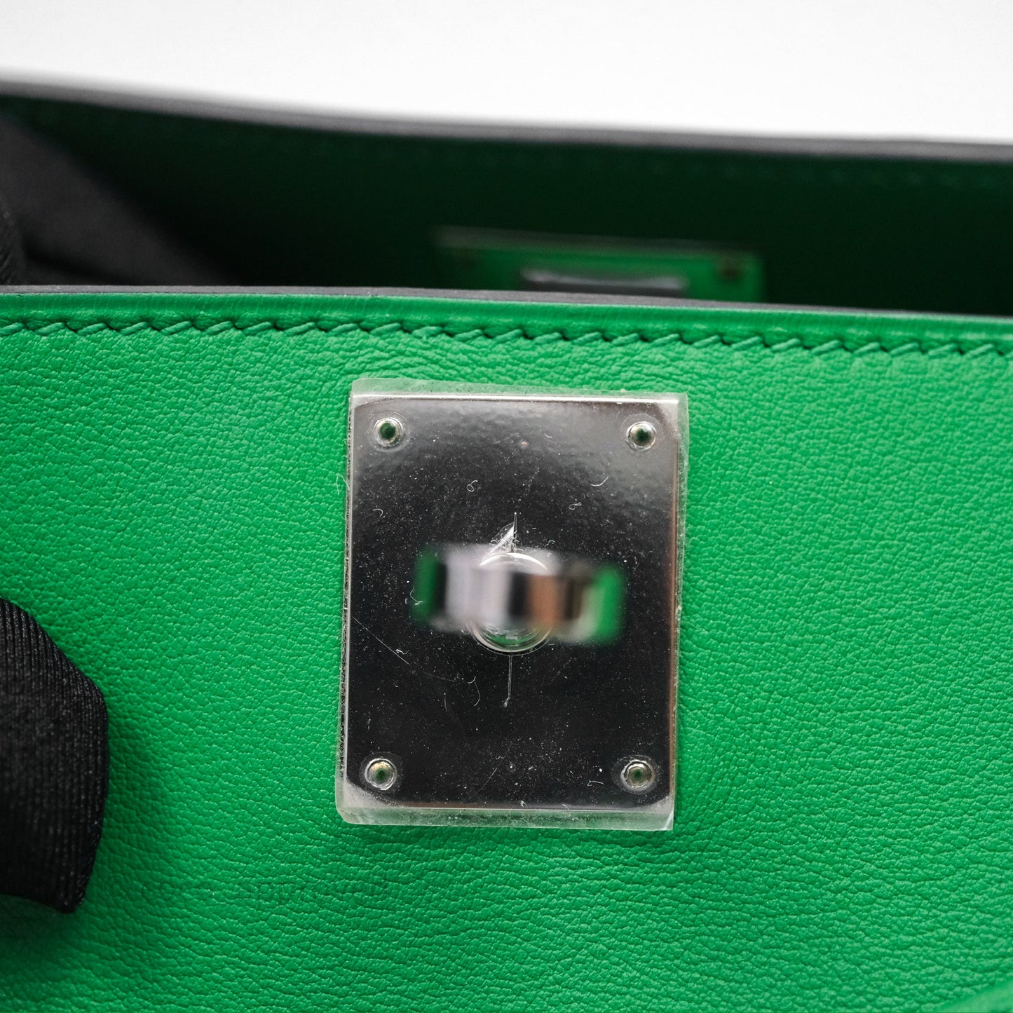 Hermes Kelly Cut Bamboo Swift Palladium Hardware