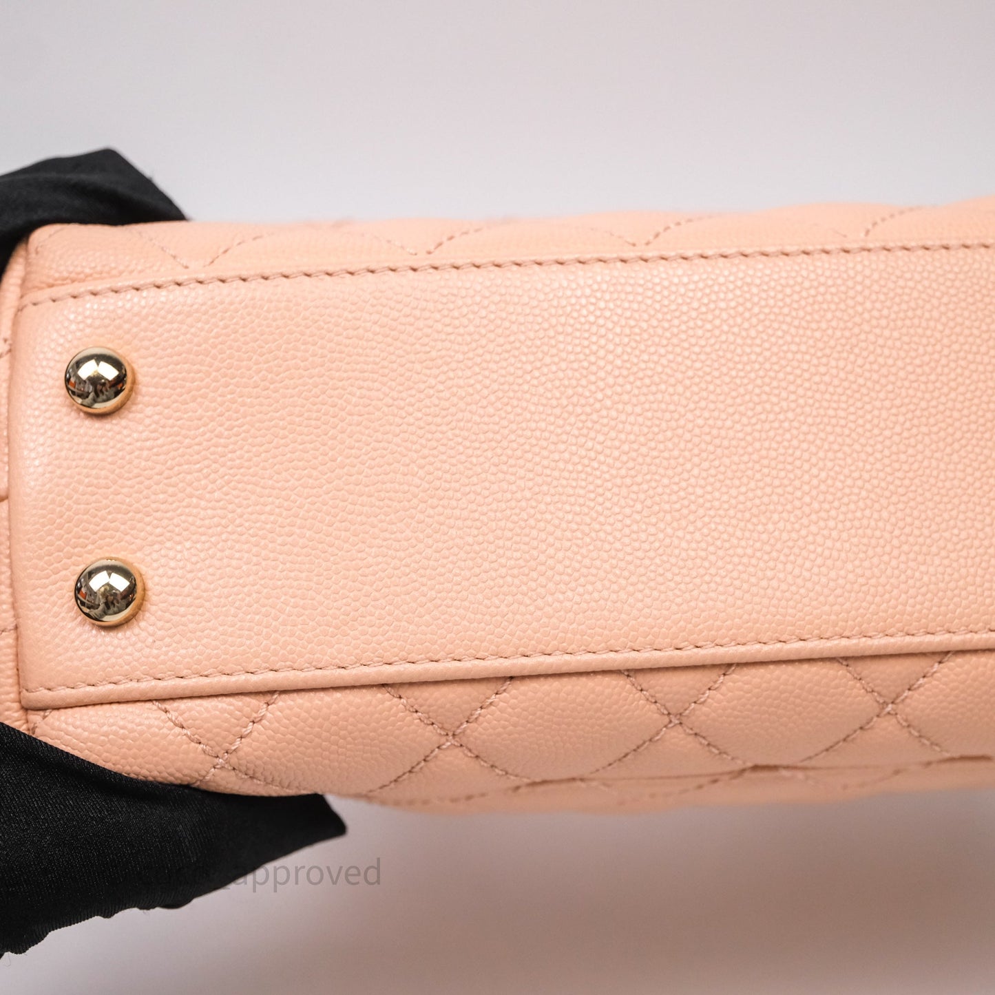 Chanel Small Coco Handle Quilted Pink Clair Caviar Gold Hardware
