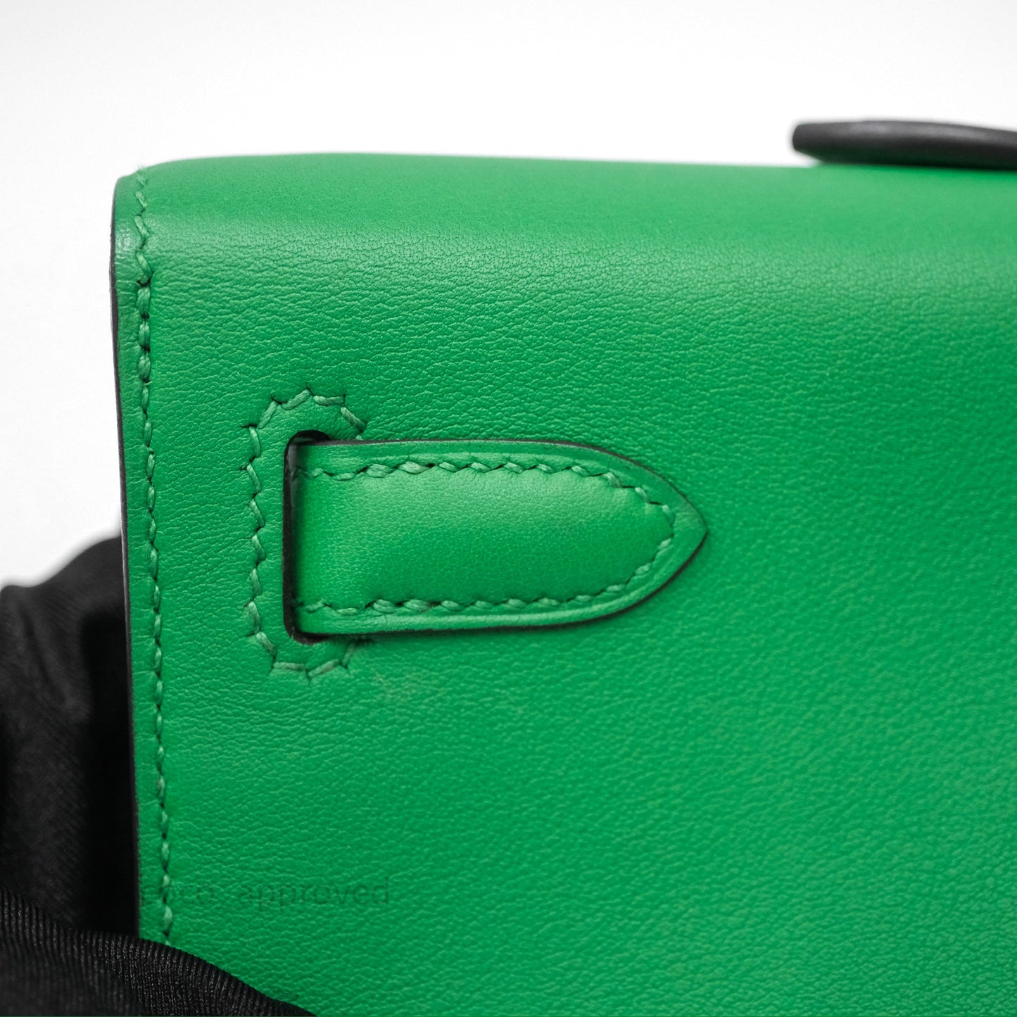 Hermes Kelly Cut Bamboo Swift Palladium Hardware