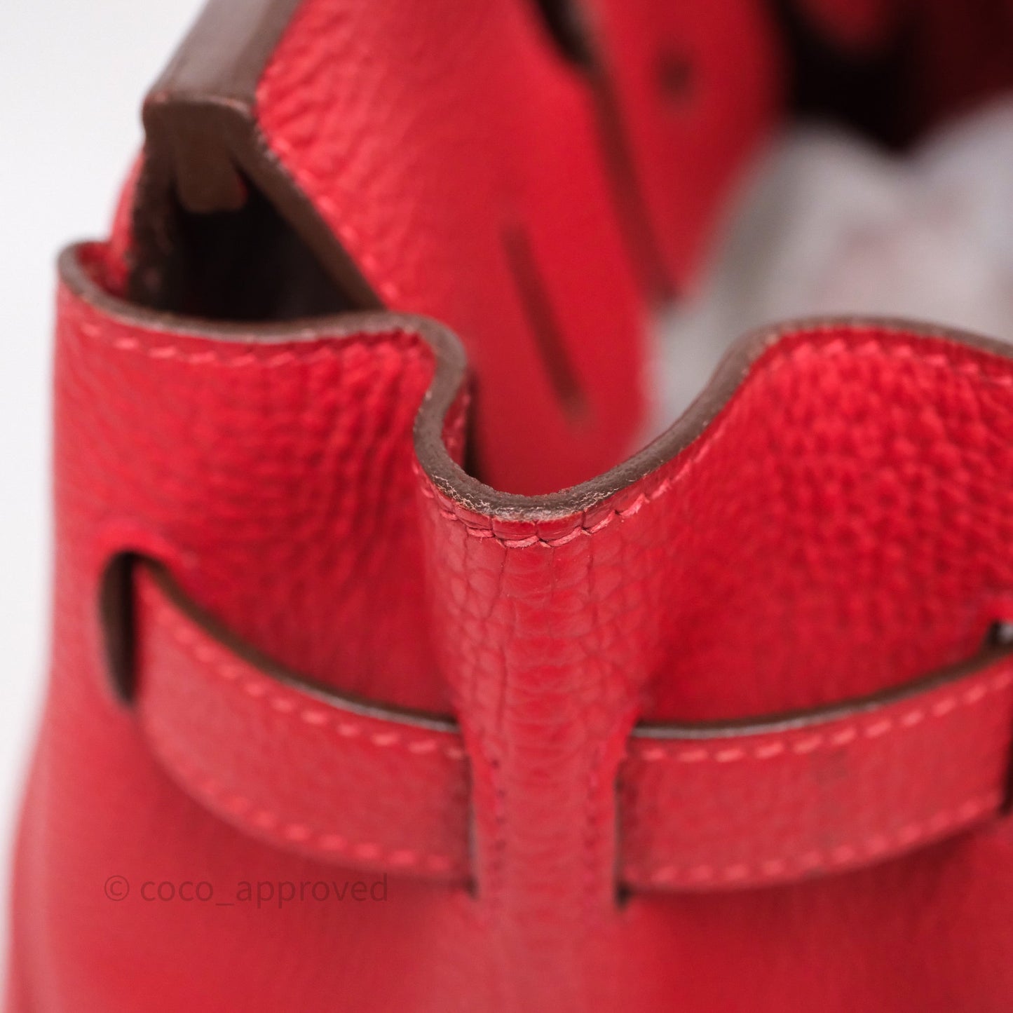 Hermès Birkin 30 Rouge Clemence Palladium Hardware