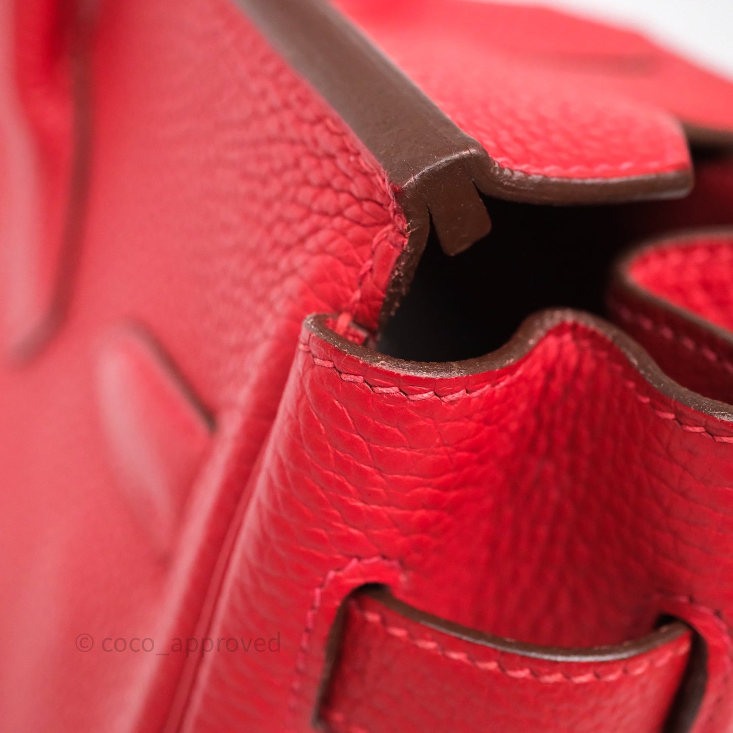 Hermès Birkin 30 Rouge Clemence Palladium Hardware