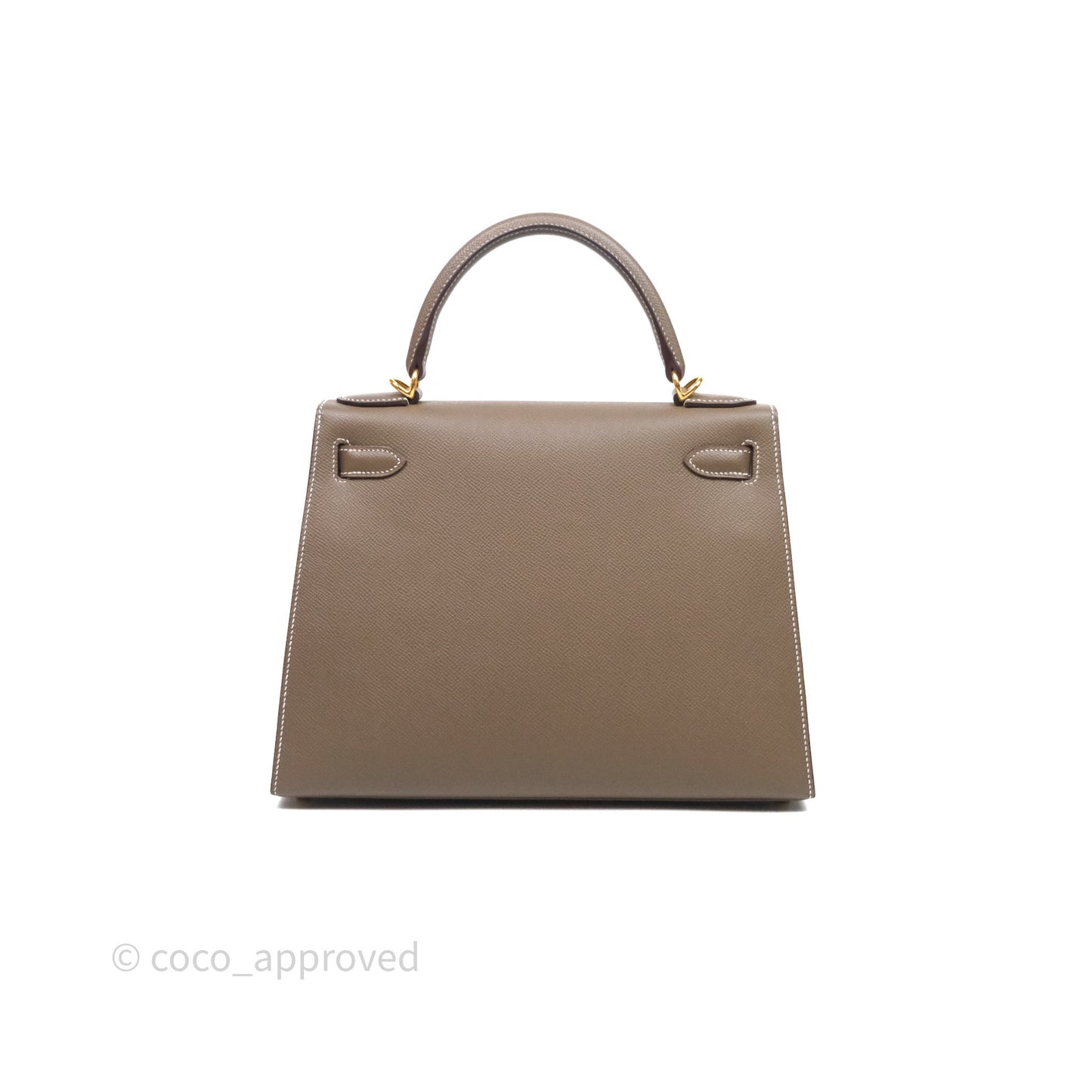 Hermes Kelly 28 Etoupe 18 Epsom Gold Hardware