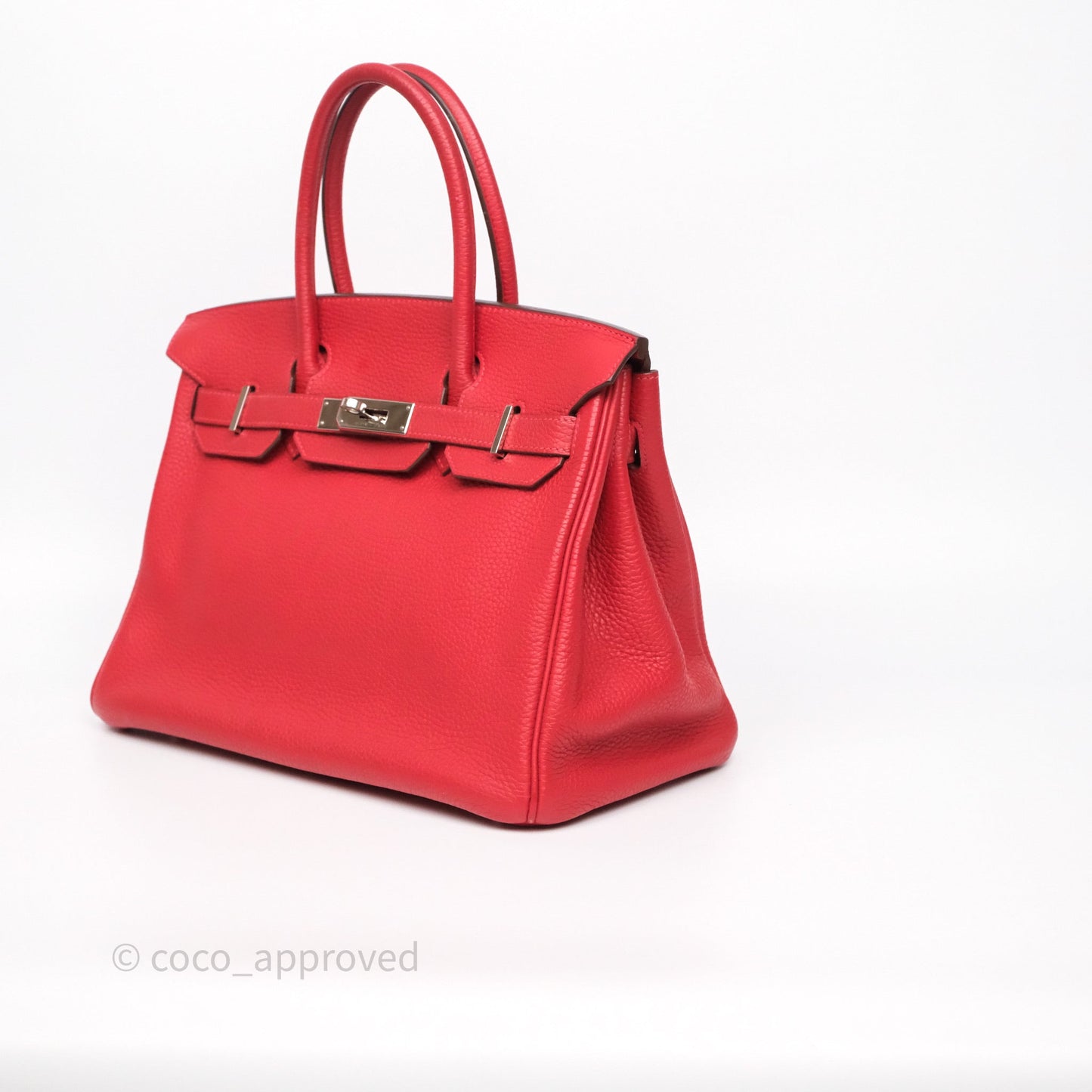 Hermès Birkin 30 Rouge Clemence Palladium Hardware