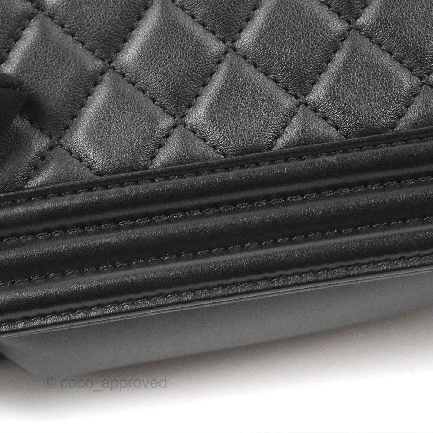 Chanel Small Boy Black Calfskin Gold Hardware