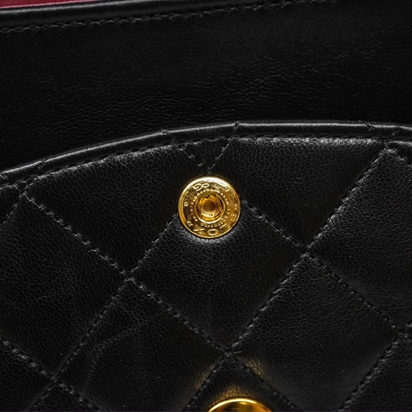Chanel Classic Vintage Double Flap M/L Black Lambskin 24K Gold Hardware