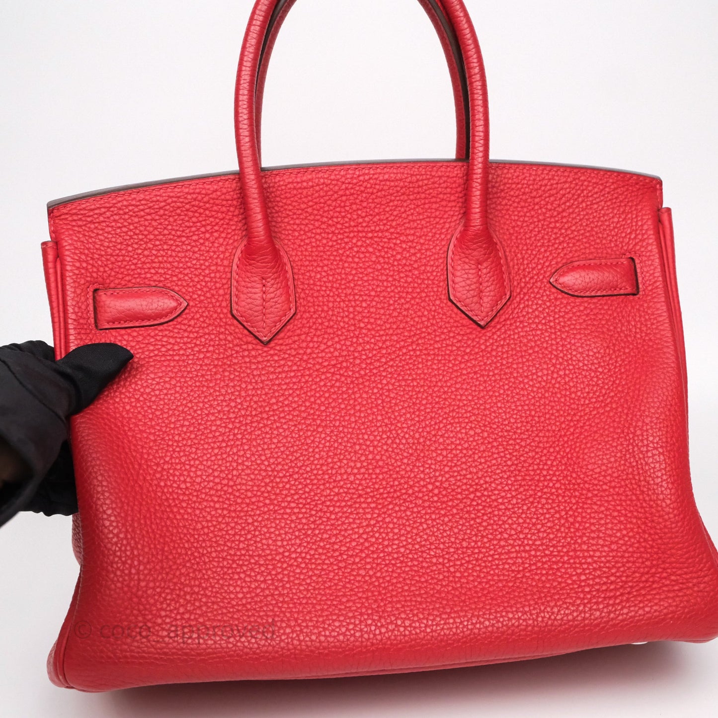 Hermès Birkin 30 Rouge Clemence Palladium Hardware