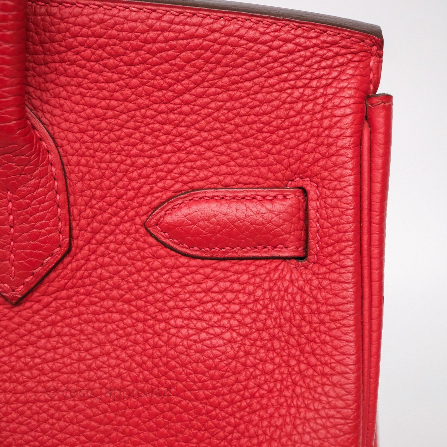 Hermès Birkin 30 Rouge Clemence Palladium Hardware