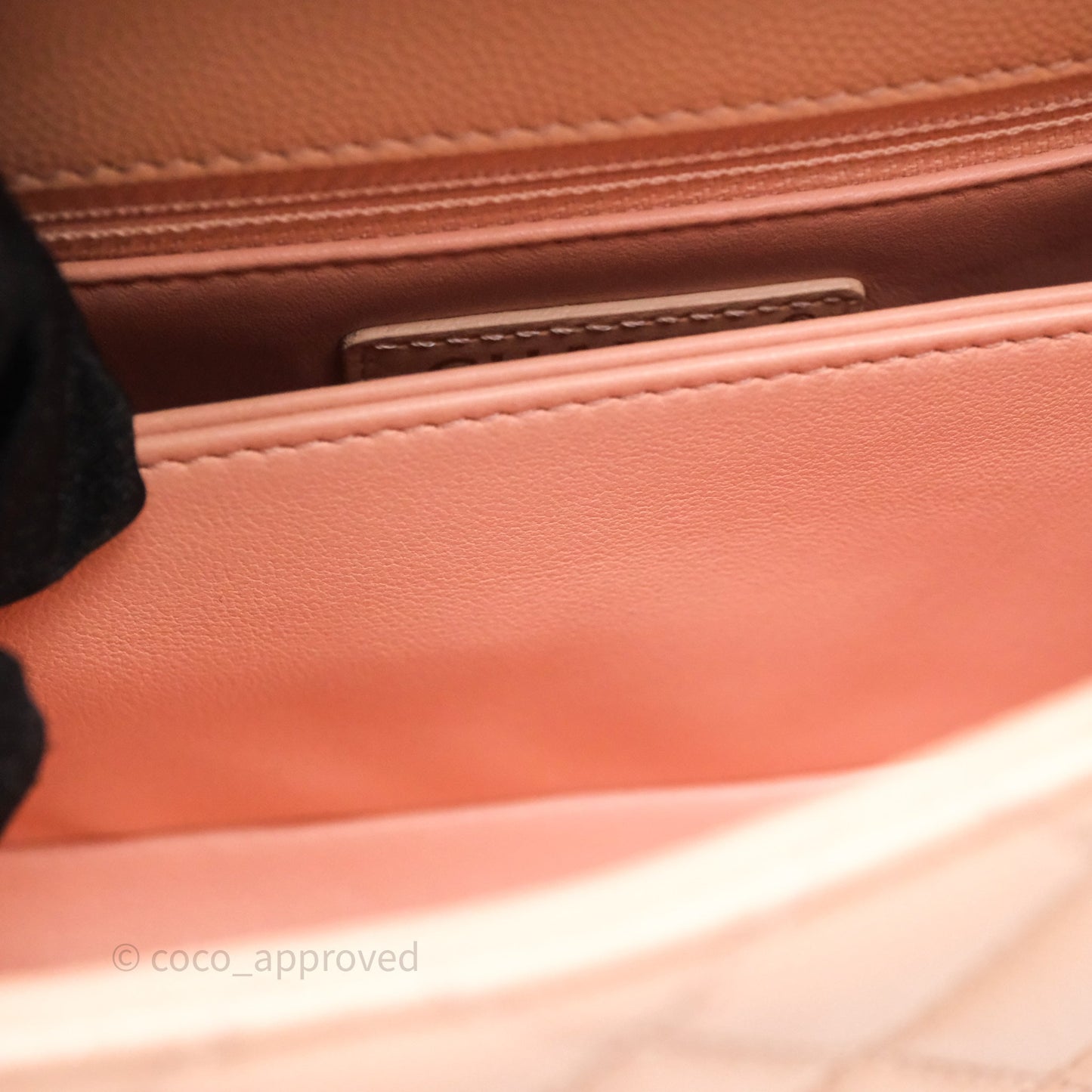 Chanel Small Coco Handle Quilted Pink Clair Caviar Gold Hardware