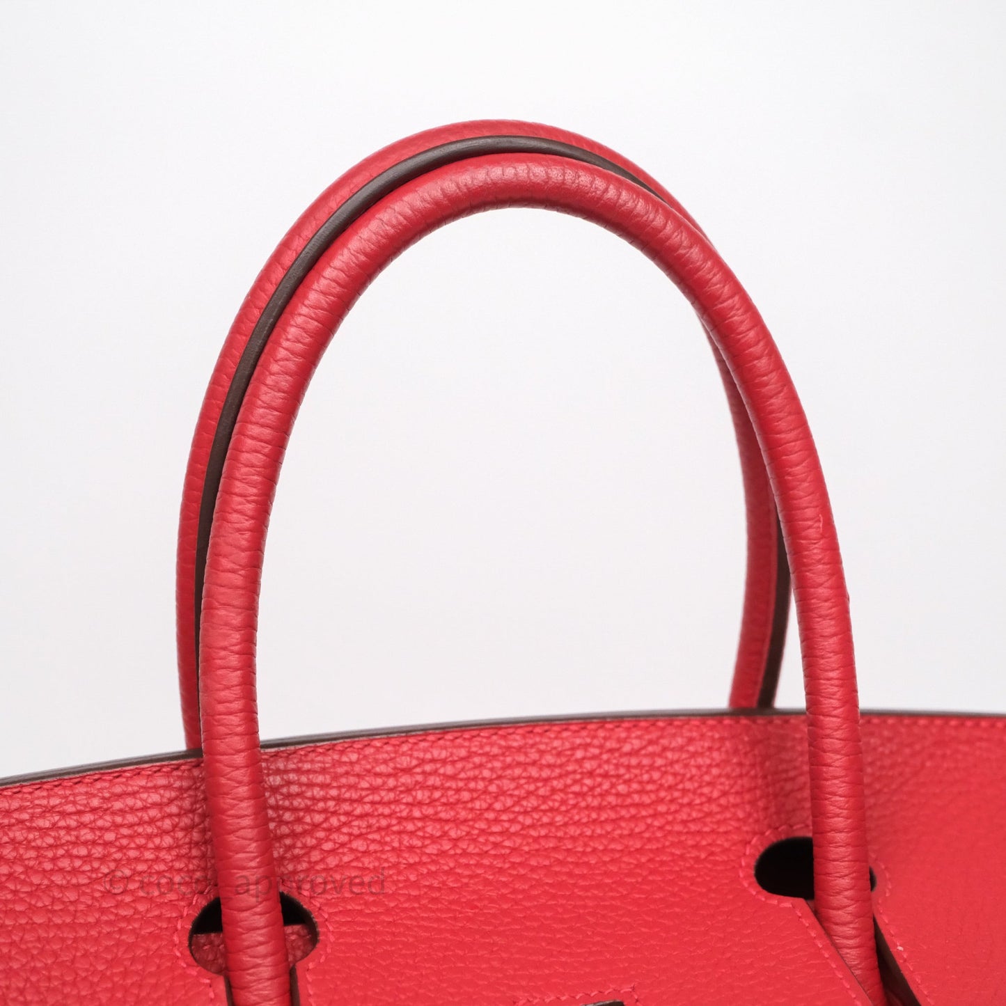 Hermès Birkin 30 Rouge Clemence Palladium Hardware