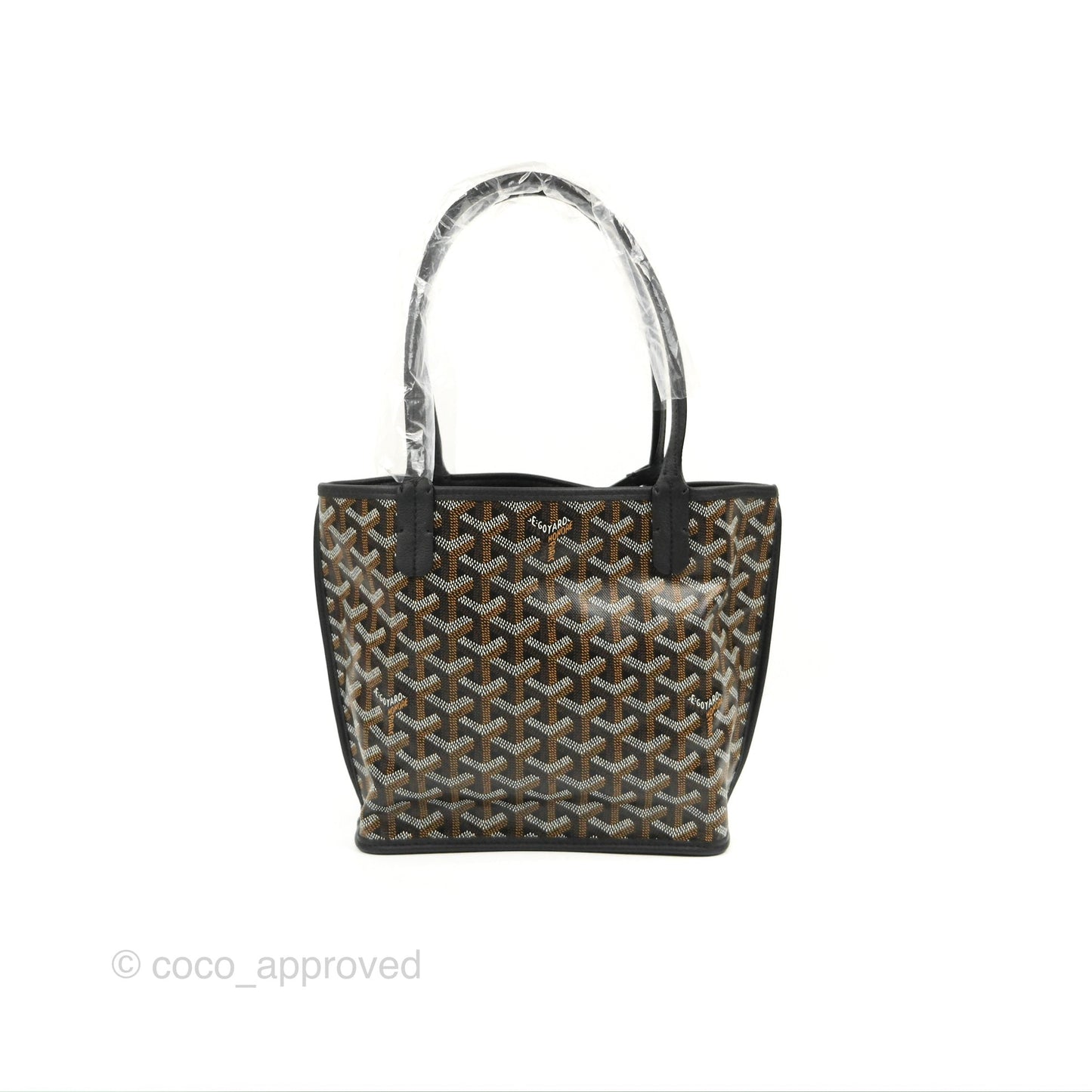 Goyard Anjou Mini Bag Goyardine Canvas Black