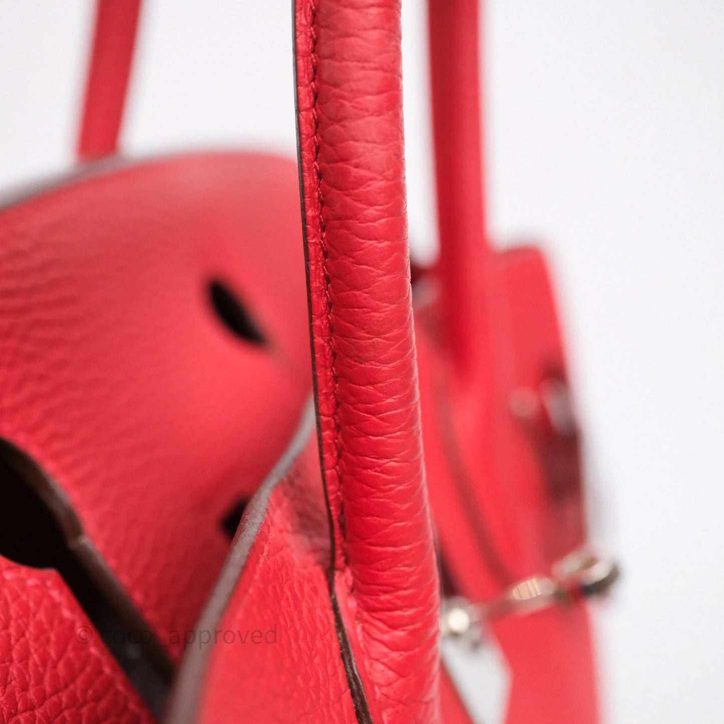 Hermès Birkin 30 Rouge Clemence Palladium Hardware