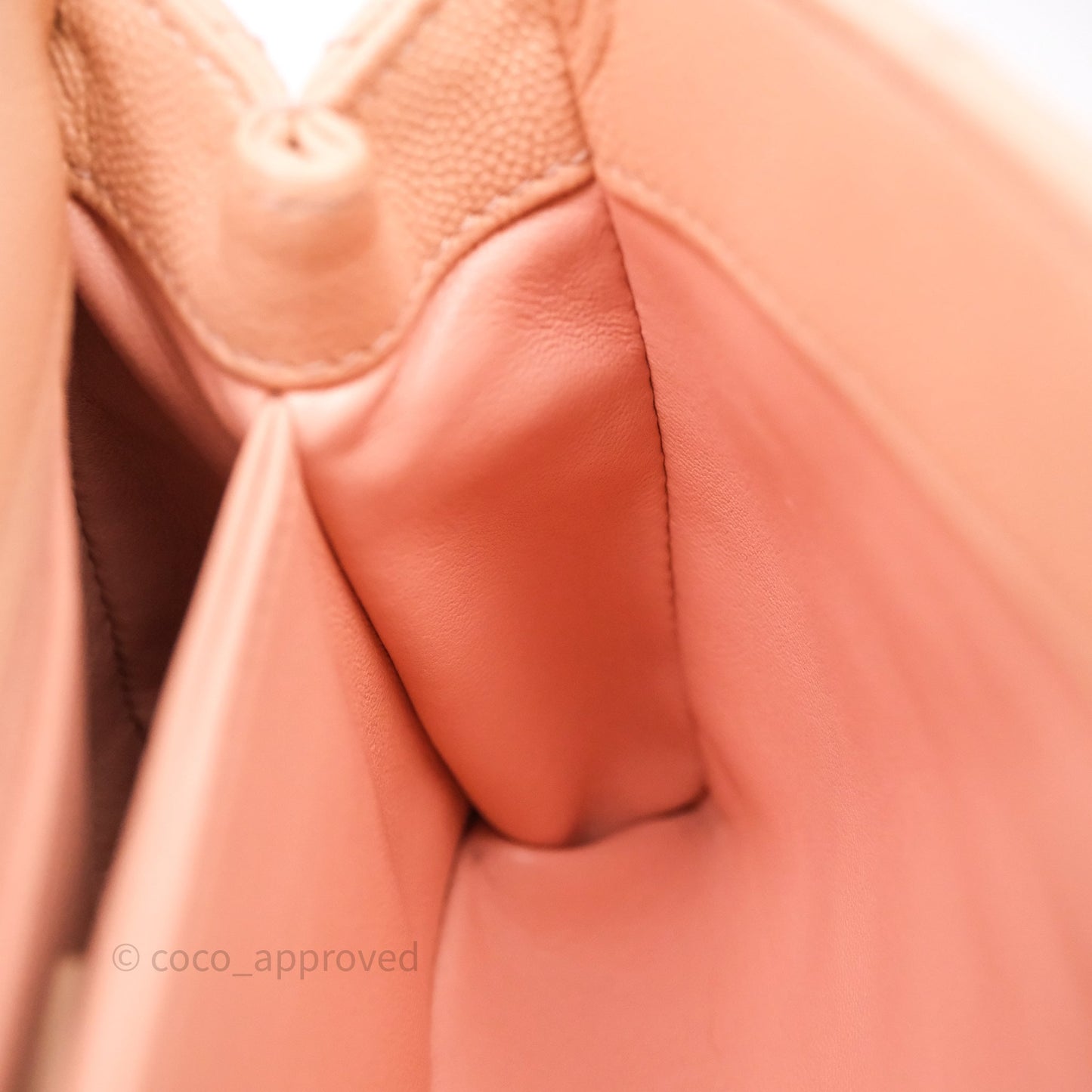 Chanel Small Coco Handle Quilted Pink Clair Caviar Gold Hardware